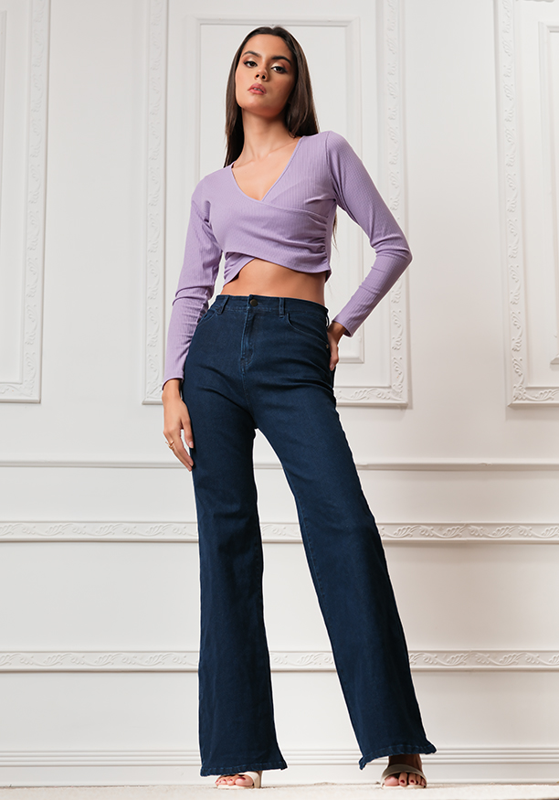 TORI PURPLE CROP TOP